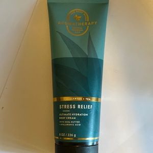 Bath & Body Works aroma therapy cream-Stress Relief-Eucalyptus oil/Tea extract.